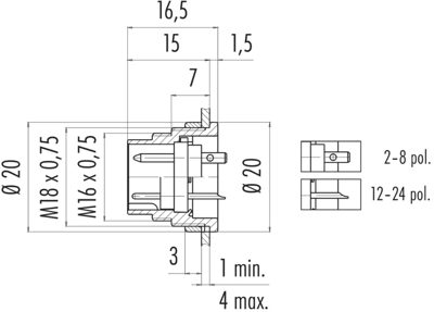 09 0335 80 19 binder Other Circular Connectors Image 2