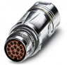 Plug, M17, 17 pole, crimp connection, SPEEDCON locking, straight, 1607630