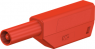 4 mm plug, solder connection, 0.75-2.5 mm², CAT III, red, 22.2657-22