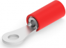 Insulated ring cable lug, 0.26-1.65 mm², AWG 22 to 16, 3.02 mm, M2.5, red