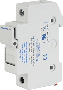 Fuse holder, 10.3 x 38 mm, 30 A, 600 V, DIN rail, 0091.0001