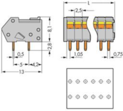 218-104 WAGO PCB Terminal Blocks Image 1