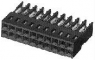 Socket header, 26 pole, pitch 2.54 mm, straight, black, 1-102398-1