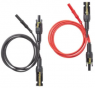 Measuring lead with (2 x MC4 plug, straight) to (2 x MC4 socket, straight), black/red, CAT III, CAT IV