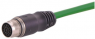 Sensor actuator cable, M17-cable plug, straight to open end, 17 pole, 10 m, PVC, black, 2 A, 21375100F04100