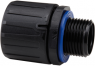 Straight hose fitting, NPT 1 1/4", polyamide, IP66/IP67/IP68 (2bar)/IP69, black