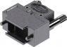 D-Sub connector housing, size: 1 (DE), straight 180°, cable Ø 1.5 to 7.5 mm, thermoplastic, shielded, silver, 09670090433