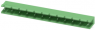 Pin header, 12 pole, pitch 7.62 mm, angled, green, 1766220