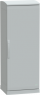 Control cabinet, (H x W x D) 1250 x 500 x 420 mm, IP44, polyester, light gray, NSYPLAZT1254G