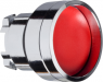Pushbutton, illuminable, groping, waistband round, red, front ring silver, mounting Ø 22 mm, ZB4BA46