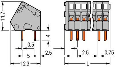 233-124 WAGO PCB Terminal Blocks Image 2