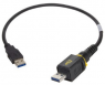 USB 3.0 connecting cable, PushPull (V4) type A to USB plug type A, 5 m, black