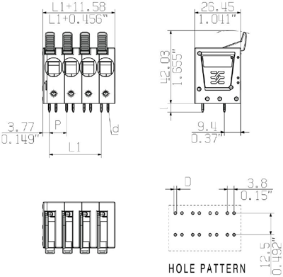 1988590000 Weidmüller PCB Terminal Blocks Image 3