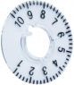 Scale disc, 1-10, 270°, for rotary knobs size 13.5, A4413060