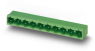 Pin header, 8 pole, pitch 7.5 mm, angled, green, 1766408