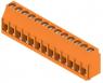 PCB terminal, 13 pole, pitch 5.08 mm, AWG 26-12, 20 A, clamping bracket, orange, 1001940000