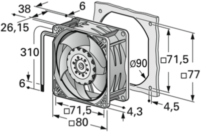 8214 J/2H3 ebm-papst Axial Fans Image 2