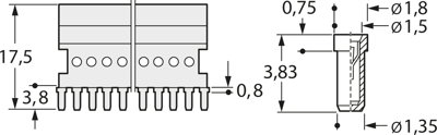 10045917 Fischer Elektronik Semiconductor Sockets, Holders Image 2