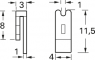 Coding strip for female/male connector, 926498-1