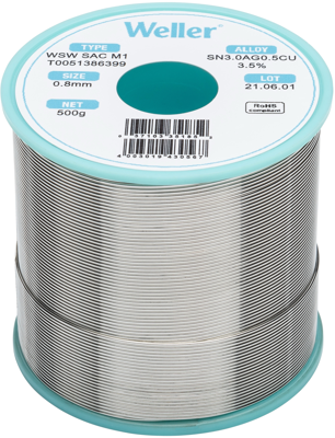 WSW SAC M1 0,8MM 500G Weller Solder Wires Image 1