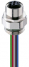 Socket, M12, 5 pole, solder connection, screw locking, straight, 26433