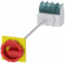 Emergency stop load-break switch, Rotary actuator, 4 pole, 63 A, 690 V, (W x H x D) 90 x 106 x 468.5 mm, front installation/DIN rail, 3LD2514-1TL53