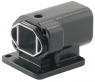 Bulkhead housing, size A4, die-cast aluminum, M25, angled, screw locking, IP68, 2430170000