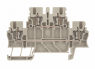 Multi level terminal block, spring balancer connection, 0.5-1.5 mm², 17.5 A, 6 kV, dark beige, 1791100000