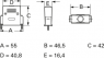 D-Sub connector housing, size: 3 (DB), straight 180°, plastic, shielded, silver, AGP 25 G-ME