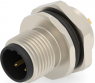 Circular connector, 3 pole, solder cup, screw locking, straight, T4132412031-000