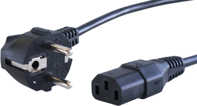 VII-H05VVF3G075-C13/0,50M SW9005 FELLER Power Cords Image 1