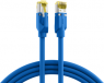 Patch cable, RJ45 plug, straight to RJ45 plug, straight, Cat 6A, S/FTP, LSZH, 0.5 m, blue