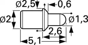 5099-G-2.0N-AU-1.3 C PTR Contact Probes