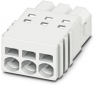 Socket header, 6 pole, pitch 2.5 mm, straight, white, 1704859