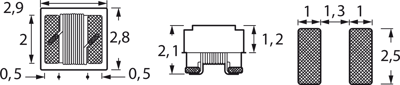 1008F-100K-08 Fastron Fixed Inductors Image 2