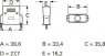 D-Sub connector housing, size: 2 (DA), straight 180°, plastic, shielded, silver, AGP 15 G-ME