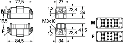 09380423001 Harting Contact Inserts Image 2