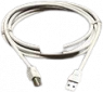 USB 2.0 connection line, USB plug type A to open end, 2 m, white