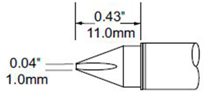 STV-CH10 METCAL Soldering tips, desoldering tips and hot air nozzles Image 2