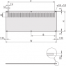 Rear Panel for RatiopacPRO/PropacPRO, Perforated,Unshielded, 2 U, 28 HP