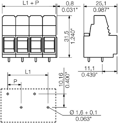 1192980000 Weidmüller PCB Terminal Blocks Image 3