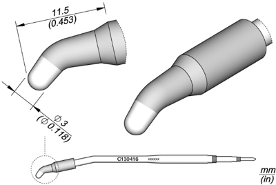 C130416 JBC Soldering tips, desoldering tips and hot air nozzles