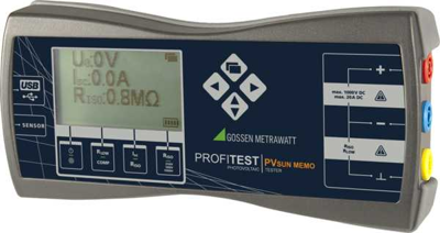 PROFITEST PV SUN MEMO Gossen Metrawatt Electric Installation and Insulation Testers Image 2