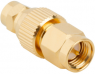 Coaxial adapter, 50 Ω, SMC plug to SMA plug, straight, 242177