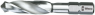HSS metal twist drill bit, Ø 8 mm, 1/4" bit, 51 mm, spiral length 32 mm, DIN 1173-D, 05104620001