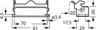 09200100301 Harting Housings for HDC Connectors Image 2