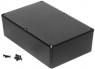 Aluminum die cast enclosure, (L x W x H) 200 x 120 x 64 mm, black (RAL 9005), IP54, 1590DEBK