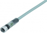 Sensor actuator cable, M8-cable socket, straight to open end, 3 pole, 5 m, PVC, gray, 4 A, 77 3606 0000 20003-0500