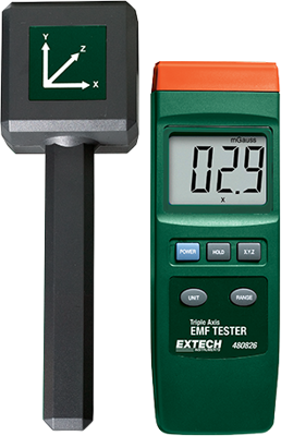 480826 Extech Luxmeter, Sound Level Meter, Magnetic Field Tester