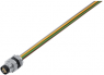 Sensor actuator cable, M8-flange plug, straight to open end, 8 pole, 0.2 m, PUR, 1.5 A, 1467620000